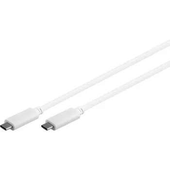 USB-C-Kabel MicroConnect USB3.1CC2W 2 m Gen2 weiß — USB-C auf USB-C, USB 3.1 Gen 2, 2 m