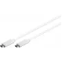 USB-C-Kabel MicroConnect USB3.1CC3W 3 m – USB-Typ-C auf USB-Typ-C, USB 3.1, weiß