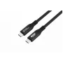 Microconnect USB4CC05-240W-80GBPS USB-Kabel USB4 Gen 3x2 0,5 m USB C Schwarz