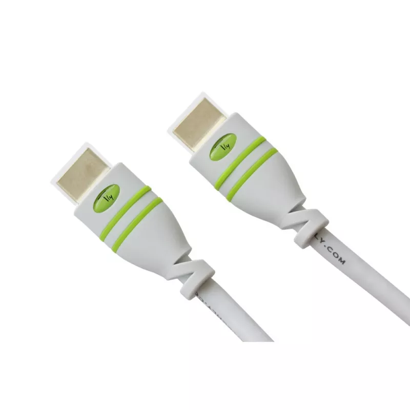 Techly 1 m High Speed HDMI-Kabel mit Ethernet A/A M/M Weiß ICOC HDMI-4-010WH