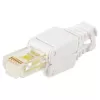 Kabelverbinder LOGON TWP8P8TP RJ-45 Cat5e, transparent/weiß/gelb, 10er-Pack