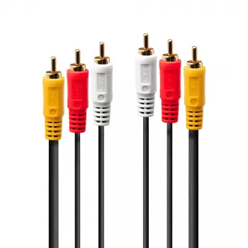 Lindy 2m Premium AV 3xCinch auf 3xCinch Kabel