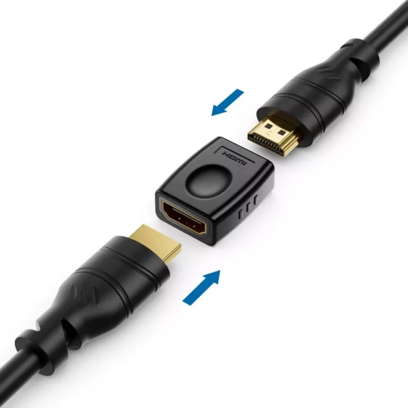Kabeladapter Techly IADAP-HDMI-F/F Schwarz