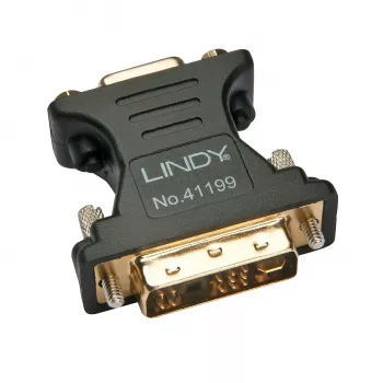 Lindy DVI-A Stecker auf VGA Buchse Adapter, Schwarz