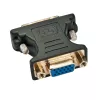 Lindy DVI-A Stecker auf VGA Buchse Adapter, Schwarz