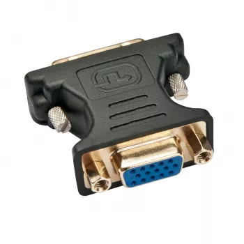 Lindy DVI-A Stecker auf VGA Buchse Adapter, Schwarz