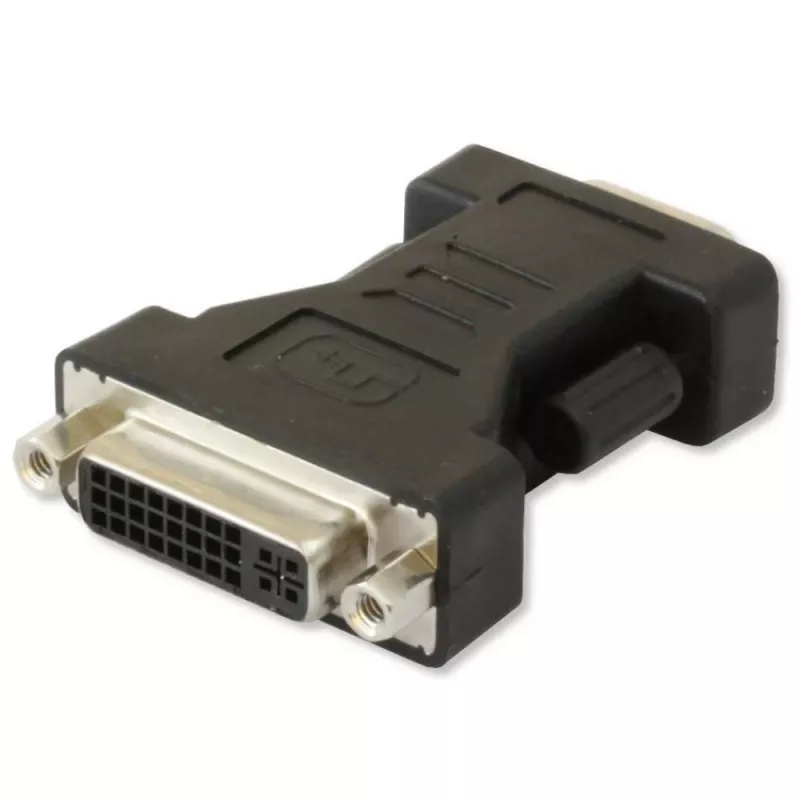 Techly DVI-zu-analogem VGA F/M Adapter IADAP DVI-9100, VGA, DVI-I, Schwarz