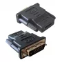 Cable-Adapter DVI-D Schwarz Techly IADAP-DVI-HDMI-F