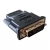 Cable-Adapter DVI-D Schwarz Techly IADAP-DVI-HDMI-F