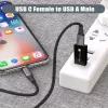 USB-Adapter Techly IADAP USB3-AFT USB A auf USB C Schwarz