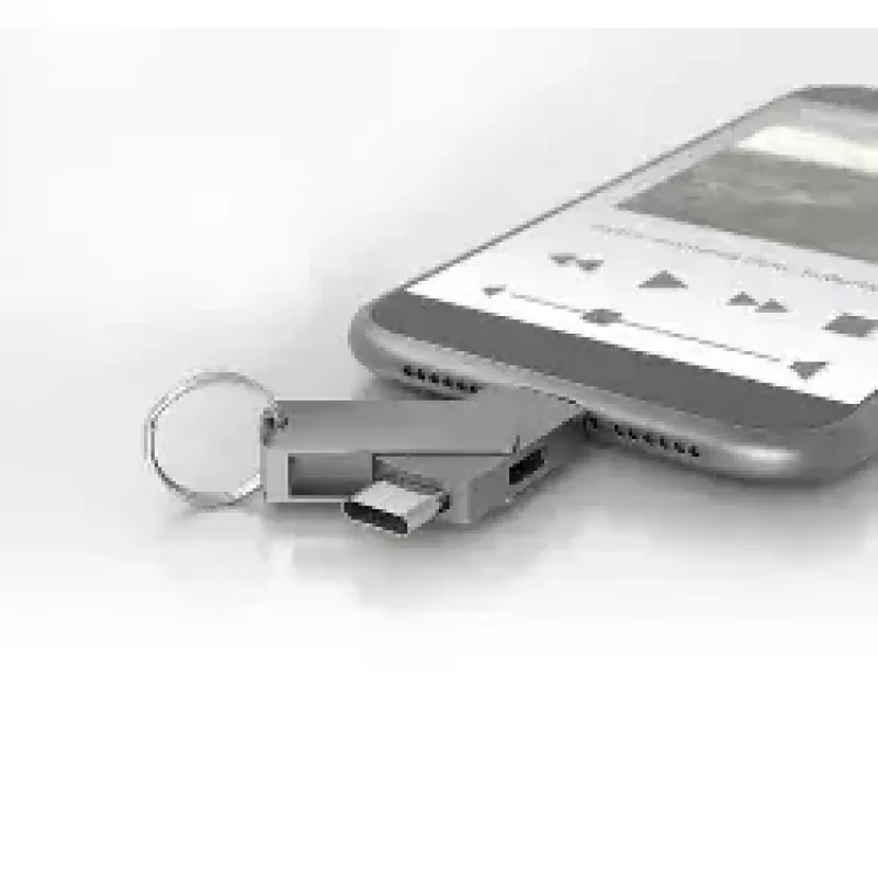 Kabeladapter Terratec 272986 USB Type-C USB Type-C Micro-USB Silber