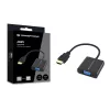 Conceptronic ABBY20B HDMI-zu-VGA-Adapter, 0,25 m, HDMI Typ A (Standard), VGA (D-Sub), Stecker, Buchse, Gerade