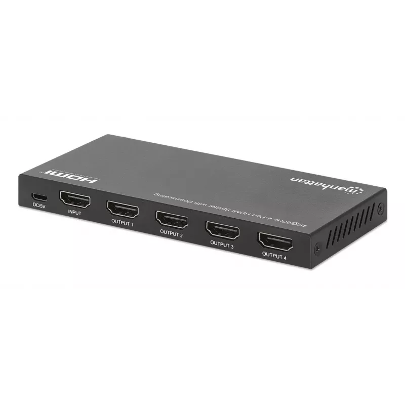 HDMI Splitter Manhattan 4-Port 4K@60Hz Downscaling