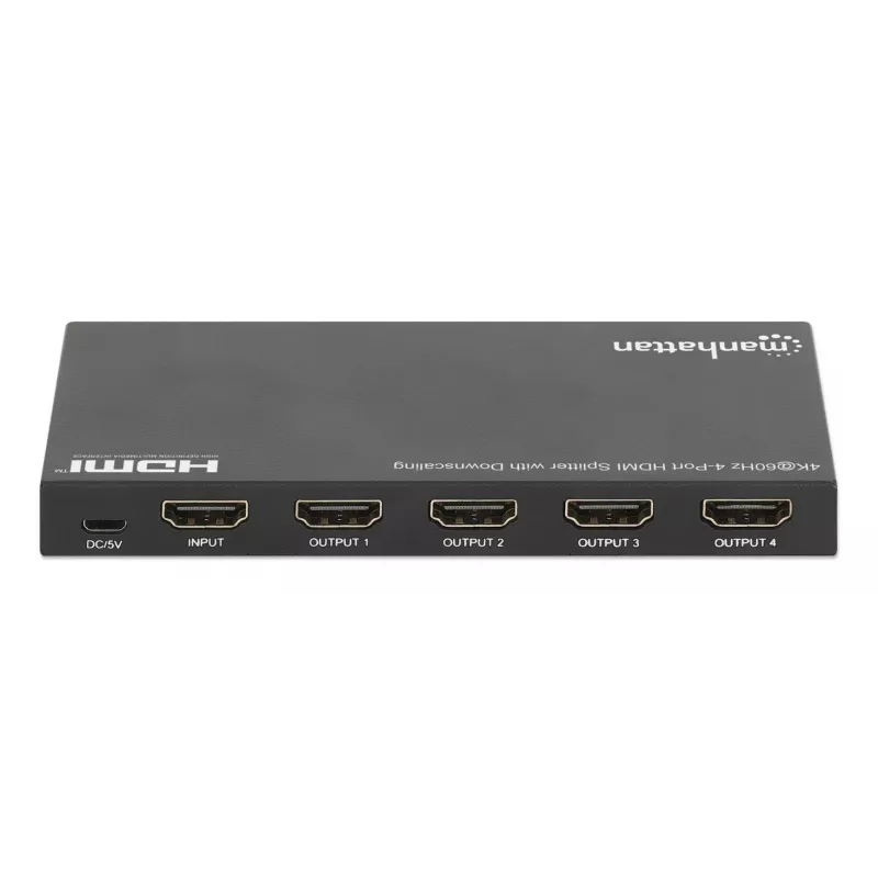 HDMI Splitter Manhattan 4-Port 4K@60Hz Downscaling
