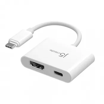 j5create JCA152 USB-C® auf 4K HDMI™ Adapter mit Power Delivery, Schwarz
