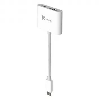 j5create JCA152 USB-C® auf 4K HDMI™ Adapter mit Power Delivery, Schwarz