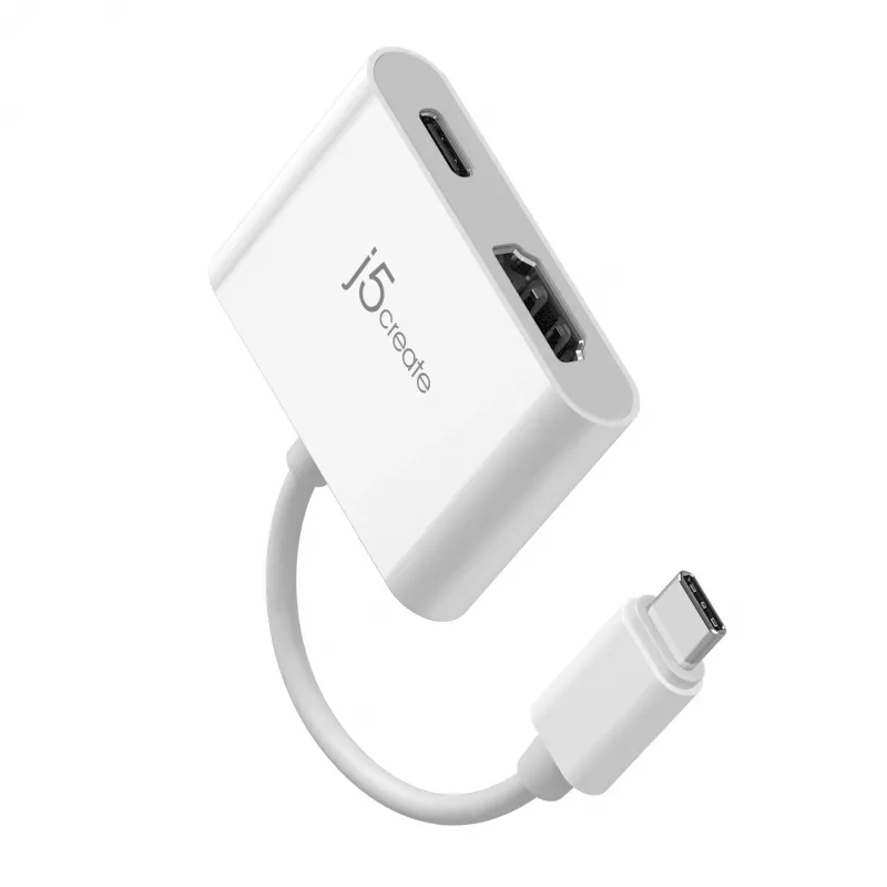 j5create JCA152 USB-C® auf 4K HDMI™ Adapter mit Power Delivery, Schwarz