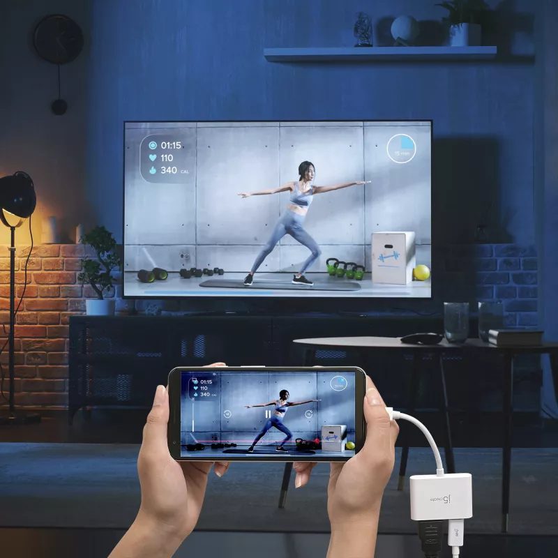 j5create JCA152 USB-C® auf 4K HDMI™ Adapter mit Power Delivery, Schwarz