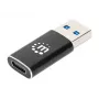 Manhattan USB-C auf USB-A Adapter, Buchse auf Stecker, 10 Gbit/s (USB 3.2 Gen2 aka USB 3.1), SuperSpeed+ USB, Schwarz, lebenslange Garantie