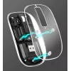 Kabellose Maus Manhattan Transparent wiederaufladbar USB