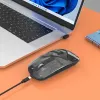 Kabellose Maus Manhattan Transparent wiederaufladbar USB