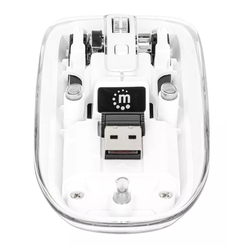 Manhattan Transparent Wiederaufladbare Kabellose USB-Maus