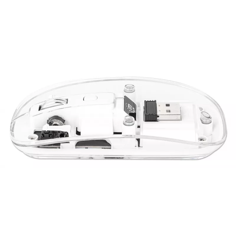 Manhattan Transparent Wiederaufladbare Kabellose USB-Maus