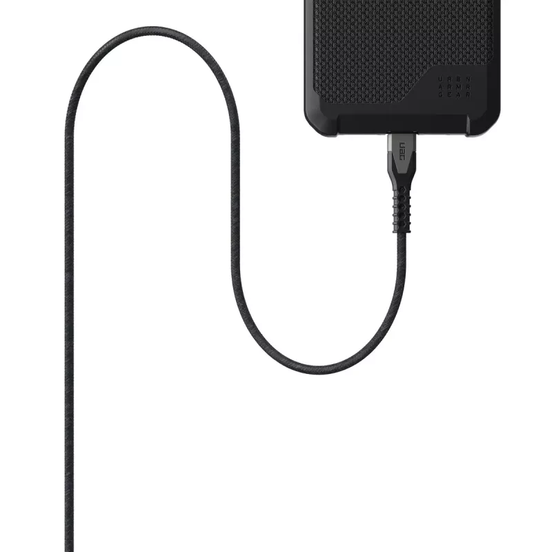 USB-C auf USB-C Stromkabel EATON Urban Armor Gear Kevlar Core 1,5 m, USB 2.0, schwarz/grau