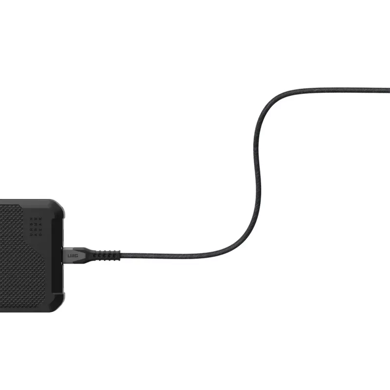 USB-C auf USB-C Stromkabel EATON Urban Armor Gear Kevlar Core 1,5 m, USB 2.0, schwarz/grau