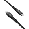 USB-C auf USB-C Stromkabel EATON Urban Armor Gear Kevlar Core 1,5 m, USB 2.0, schwarz/grau