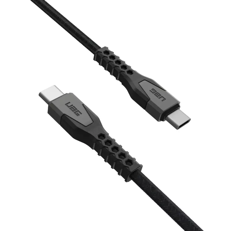 USB-C auf USB-C Stromkabel EATON Urban Armor Gear Kevlar Core 1,5 m, USB 2.0, schwarz/grau