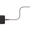 USB-C-auf-USB-C-Ladekabel Eaton 1,5 m – Kevlar-Kern, USB 2.0, Schwarz/Orange