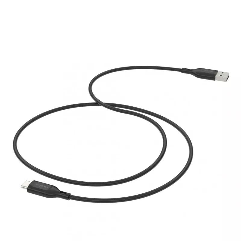 Mophie Essentials Ladekabel | 1 m USB-Kabel USB 2.0 USB A auf USB C Schwarz