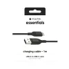 Mophie Essentials Ladekabel | 1 m USB-Kabel USB 2.0 USB A auf USB C Schwarz