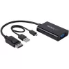 StarTech.com DisplayPort zu VGA Adapter mit Audio, 0,184 m, 1920 x 1200 Pixel, 1080p, Schwarz, Aktiver Videokonverter, 0 - 70 °C