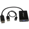 StarTech.com DisplayPort zu VGA Adapter mit Audio, 0,184 m, 1920 x 1200 Pixel, 1080p, Schwarz, Aktiver Videokonverter, 0 - 70 °C