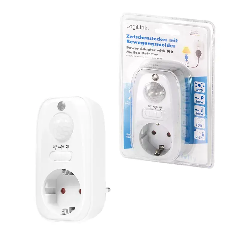 Power Plug Adapter LogiLink PA0248 Weiß
