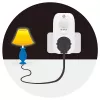 Power Plug Adapter LogiLink PA0248 Weiß