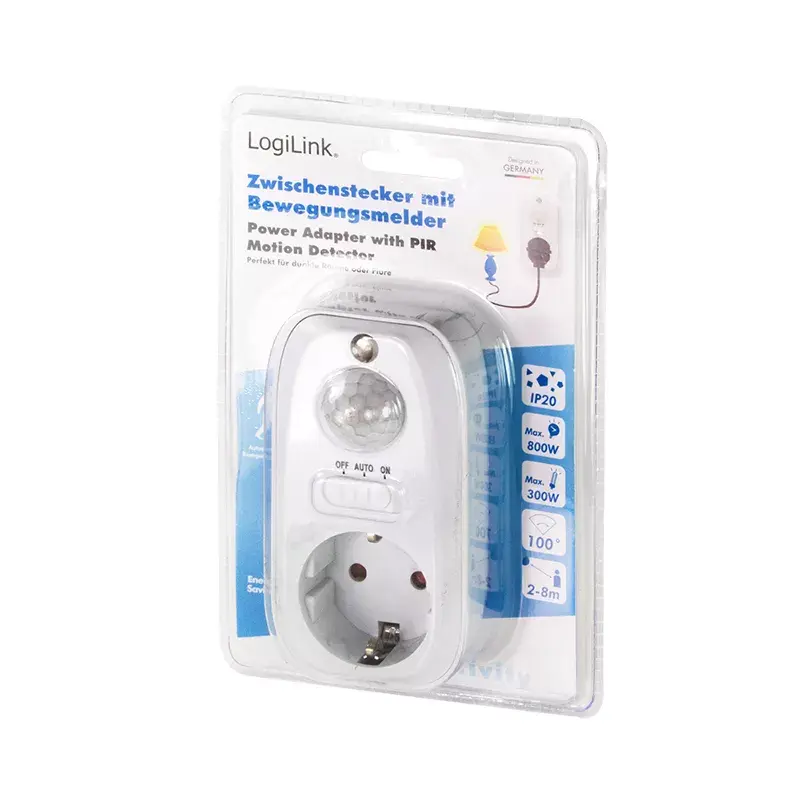 Power Plug Adapter LogiLink PA0248 Weiß