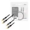 Audiokabel LogiLink CA1201 0,5 m 2 x RCA Schwarz