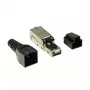 Drahtverbinder LogiLink MP0044 RJ-45 Cat6a 0,5 m Edelstahl