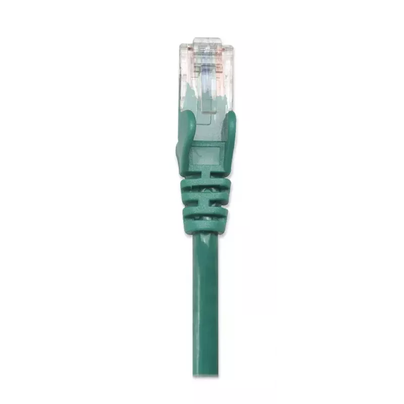 Intellinet Netzwerk-Patchkabel, Cat5e, 0,5 m, Grün, CCA, U/UTP, PVC, RJ45, vergoldete Kontakte, Knickschutz, Knickschutztülle, lebenslange Garantie