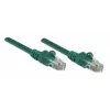 Intellinet Netzwerk-Patchkabel, Cat5e, 0,5 m, Grün, CCA, U/UTP, PVC, RJ45, vergoldete Kontakte, Knickschutz, Knickschutztülle, lebenslange Garantie