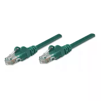 Intellinet 318167 Cat5e U/UTP Netzwerk-Patchkabel, RJ45, Snagless, 0,5 m, Grün