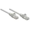 Intellinet Netzwerk-Patchkabel, Cat5e, 2 m, Grau, CCA, U/UTP, PVC, RJ45, vergoldete Kontakte, Hakenverhinderung, Zugentlastung, lebenslange Garantie