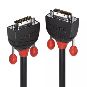 Lindy 2m DVI-D Dual Link Kabel, Schwarz Line