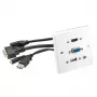Faceplate Lindy Multi AV 60220 HDMI VGA USB A 3,5 mm