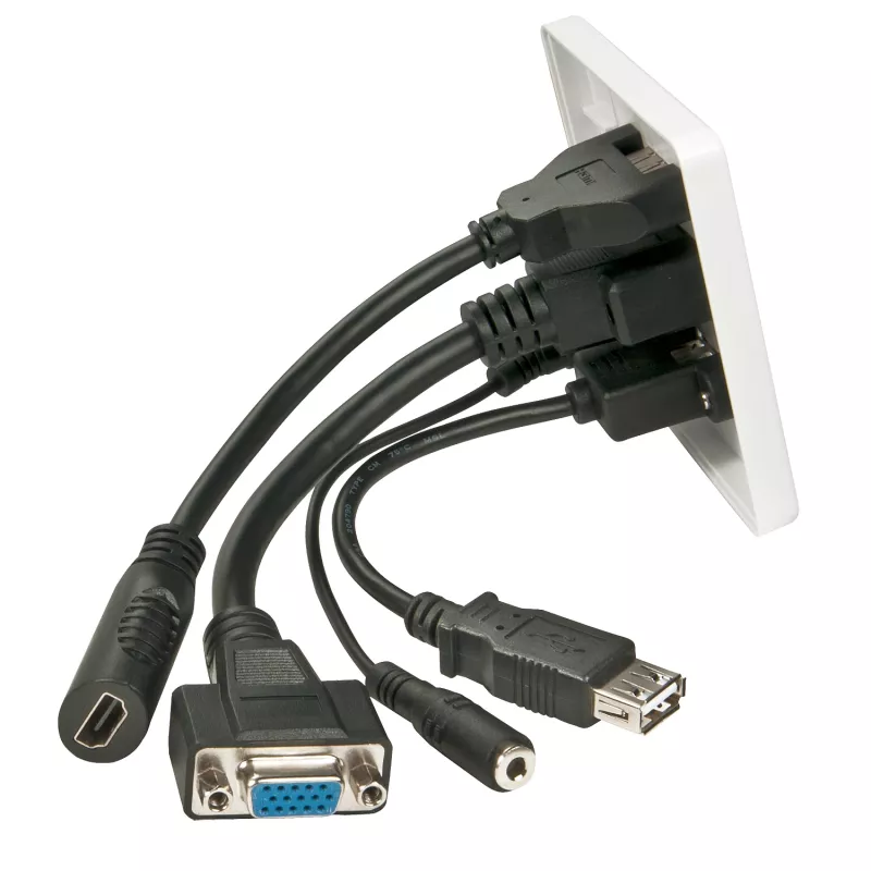 Faceplate Lindy Multi AV 60220 HDMI VGA USB A 3,5 mm