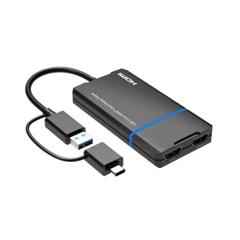Microconnect USB 3.1 Typ-C auf HDMI Adapter MC-USB3.1CHDMIX2-2IN1