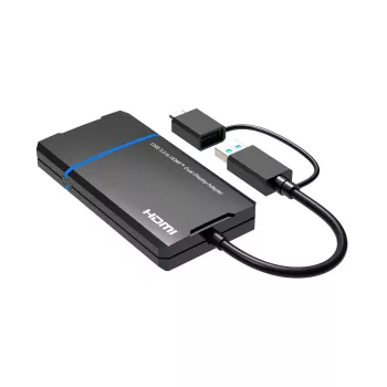Microconnect USB 3.1 Typ-C auf HDMI Adapter MC-USB3.1CHDMIX2-2IN1